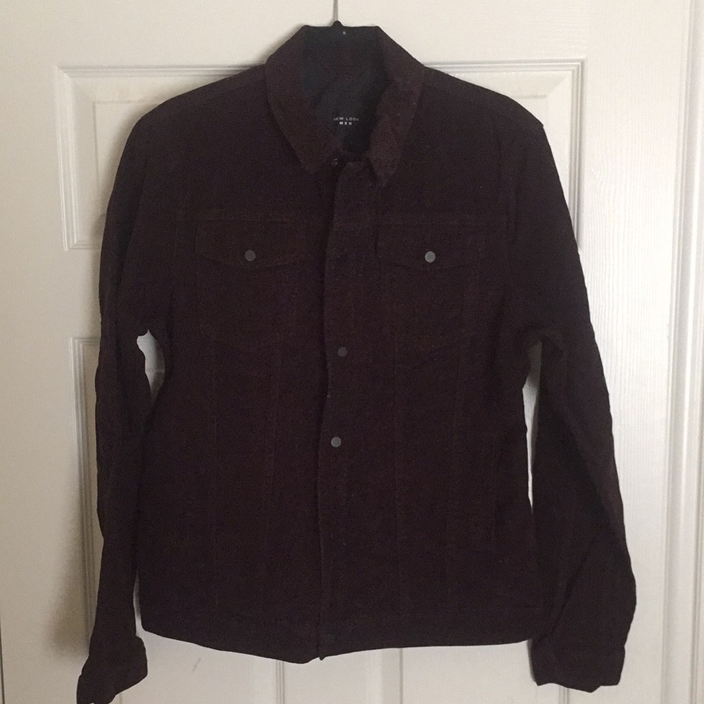 ASOS jacket burgundy corduroy L
